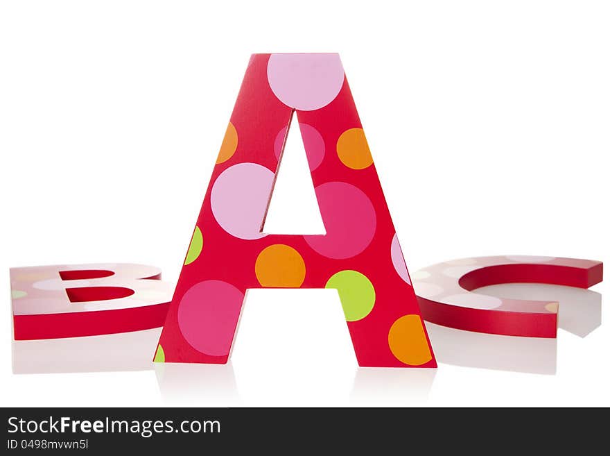 Isolated Objects: ABC Letter Blocks