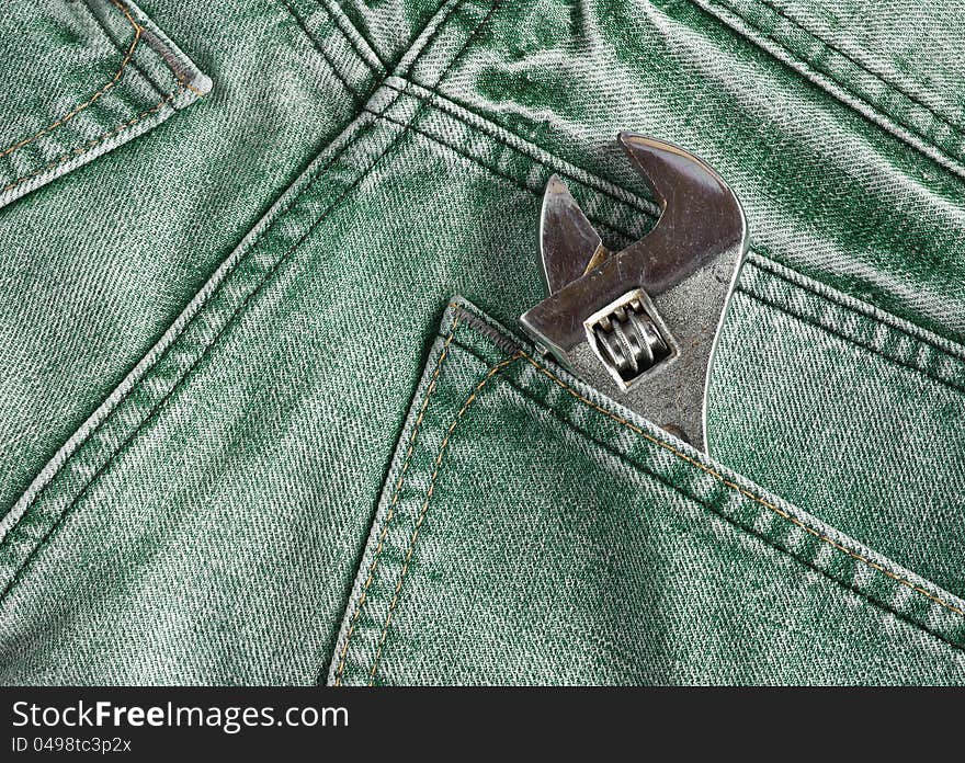 Labor jean pocket