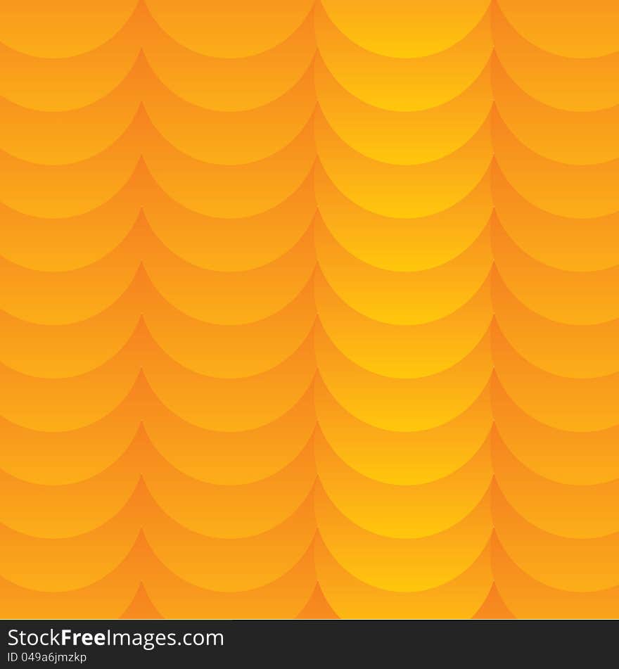 Abstract vector wave background, orange color. Abstract vector wave background, orange color