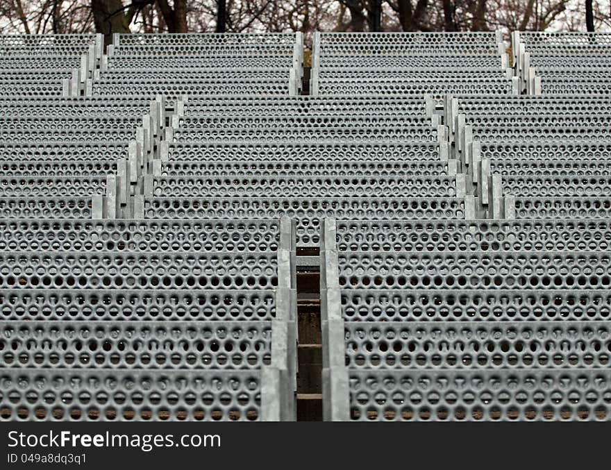 Closeup of an empty stadium. Closeup of an empty stadium