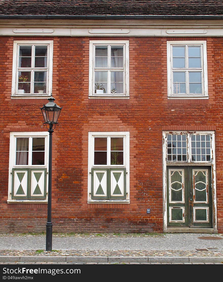 House in the center of Potsdam. House in the center of Potsdam.