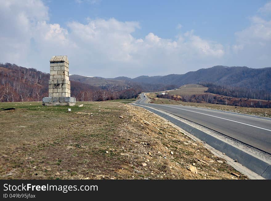 Transalpina road on top Carpathian mountains in center of Romania. Transalpina road on top Carpathian mountains in center of Romania