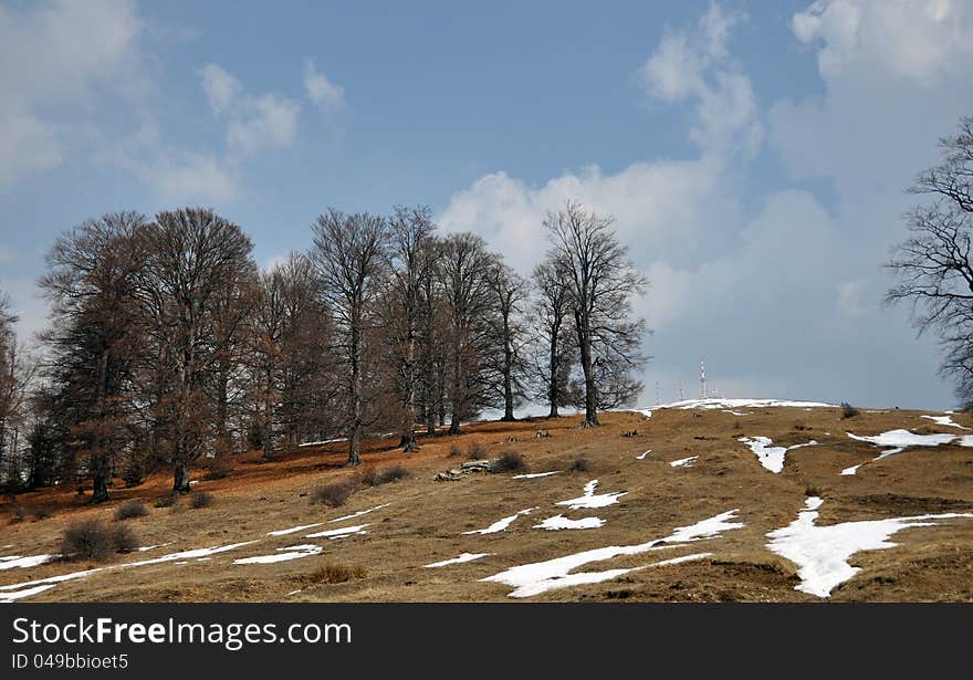 Top mountain on transalpina road on top Carpathian mountains in center of Romania. Top mountain on transalpina road on top Carpathian mountains in center of Romania