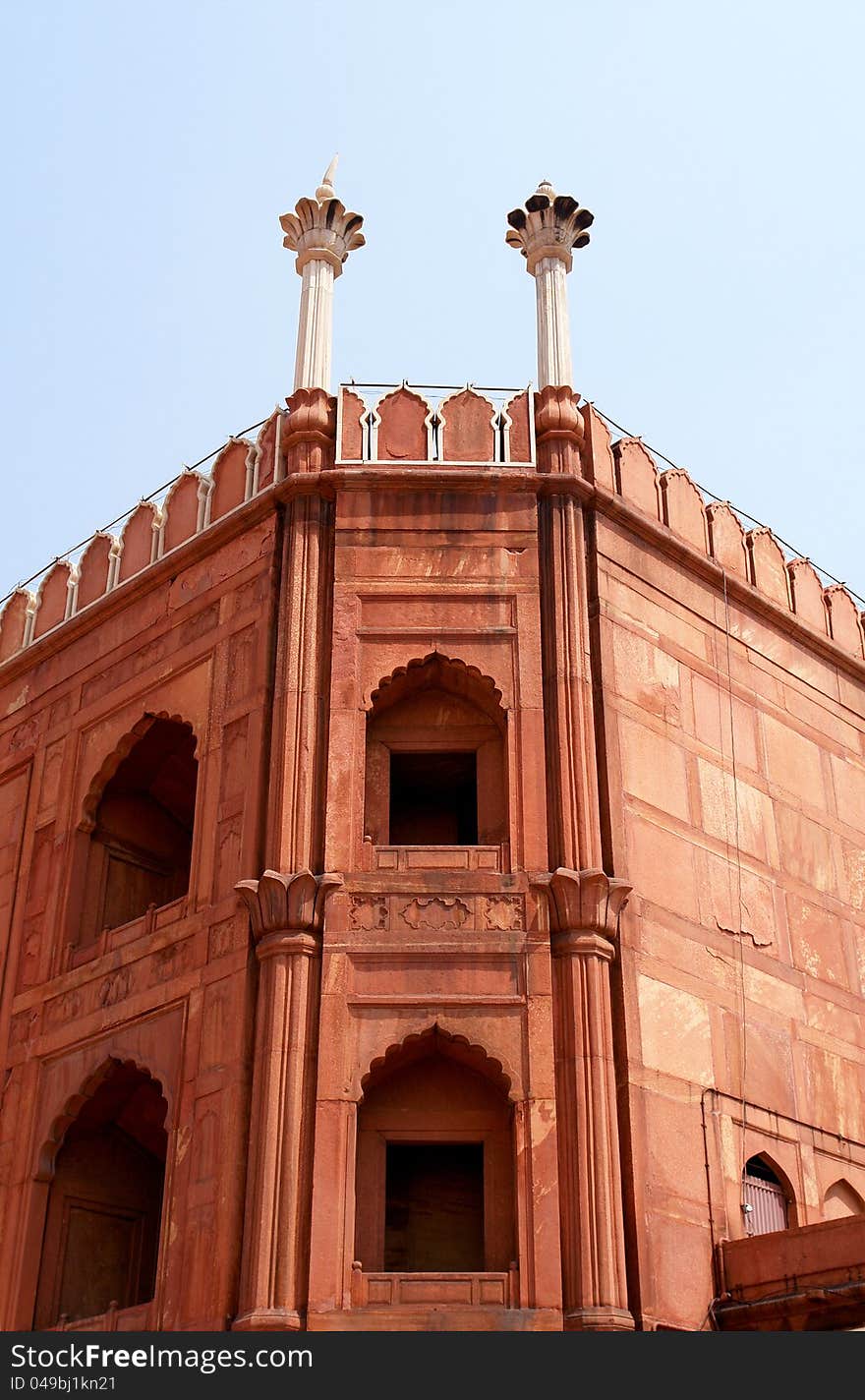 Jama Masjid Mosque, old Delhi, India.