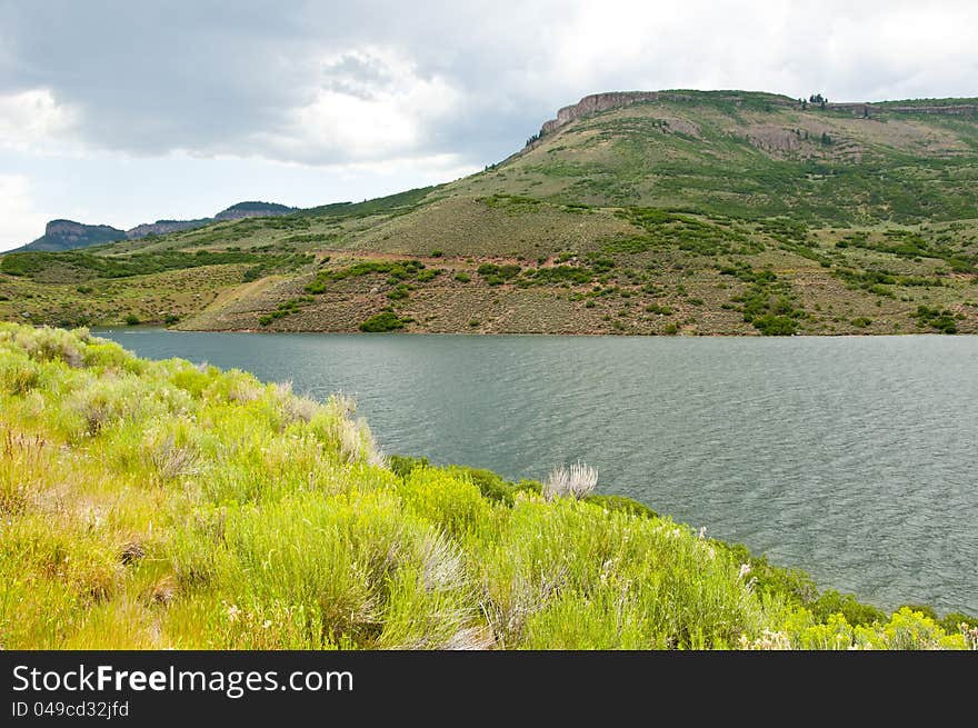 A clear cold lake in Colorado