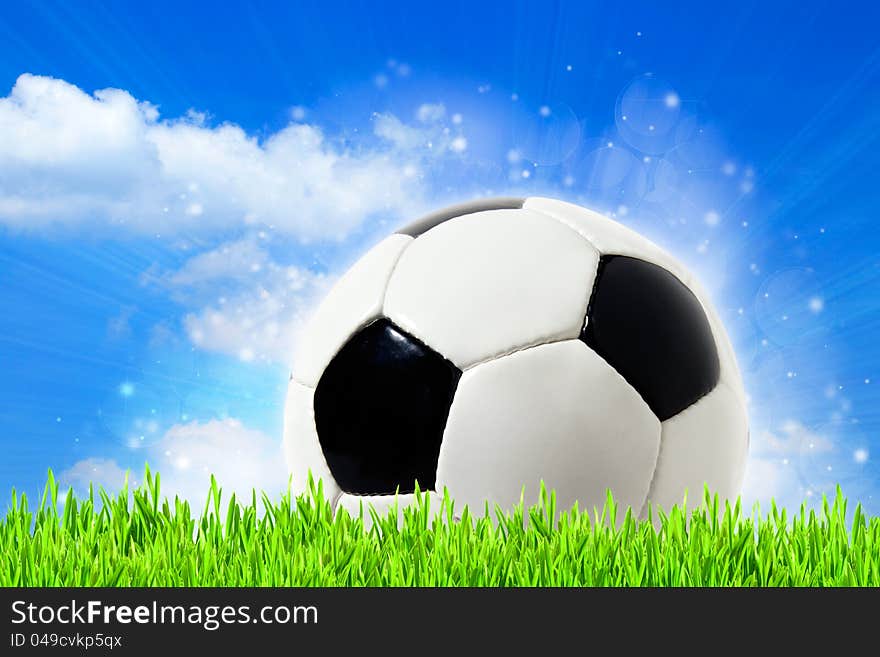 Abstract football backgrounds with beauty bokeh