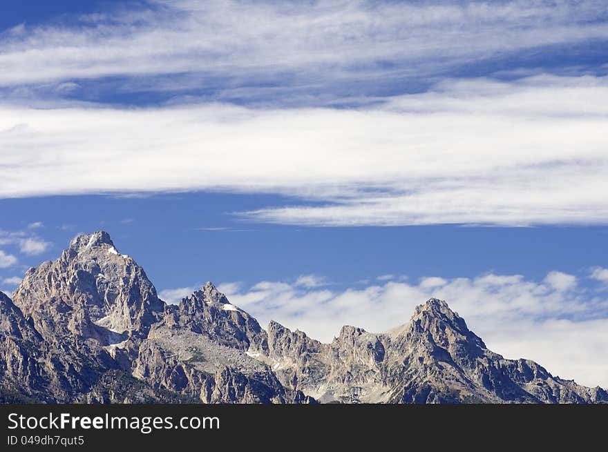 Rocky Mountains in Grand Teton National Park, Wyoming, United States