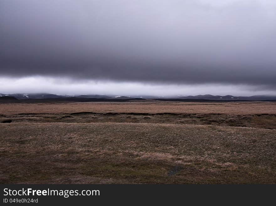 Landscape in Iceland at Modrudalsoræfi. Landscape in Iceland at Modrudalsoræfi