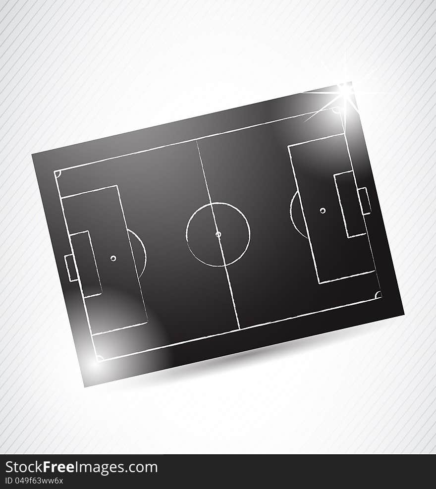 Abstract Soccer Tactics Board