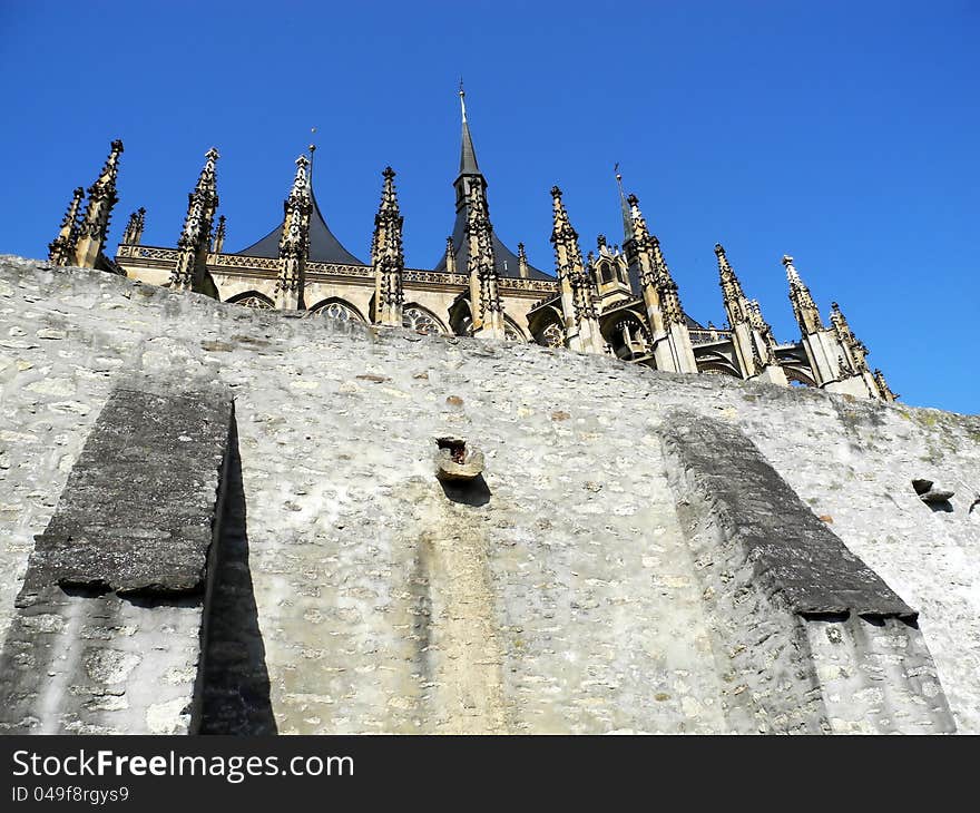 The walls of the cathedral