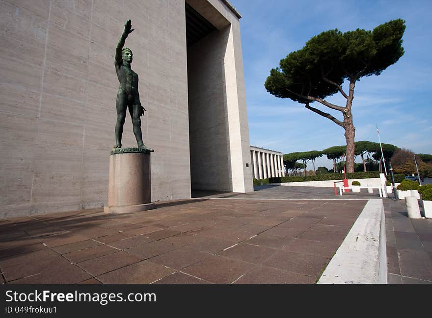 Fascist architecture in Eur. Rome. Fascist architecture in Eur. Rome