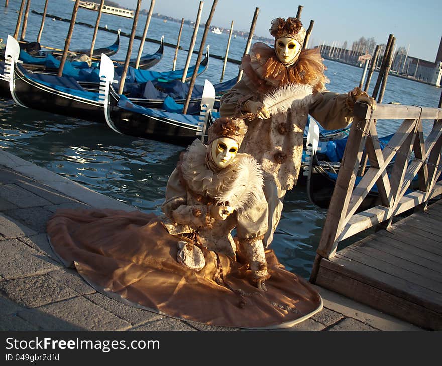 Couple at Venice carnival 2012