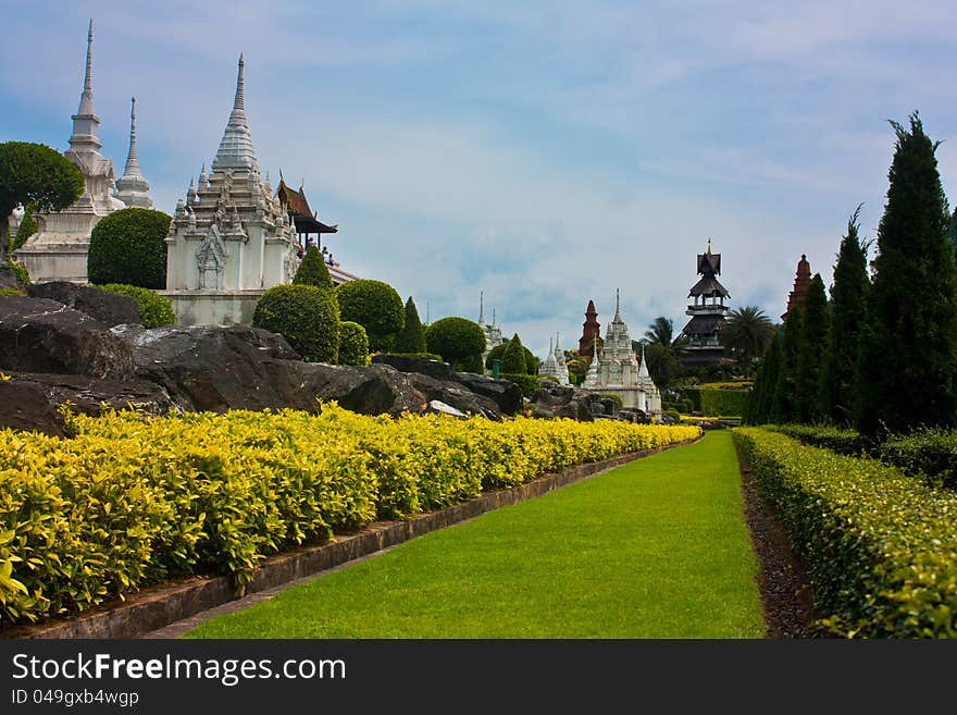 Fine monuments in the English Park