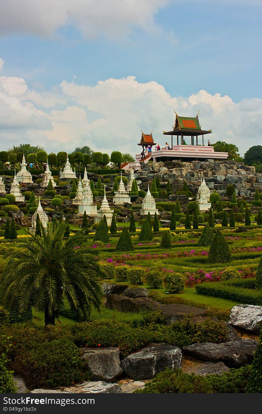 Fine monuments in the English Park