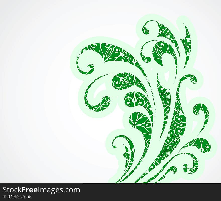 Abstract floral background for summer design