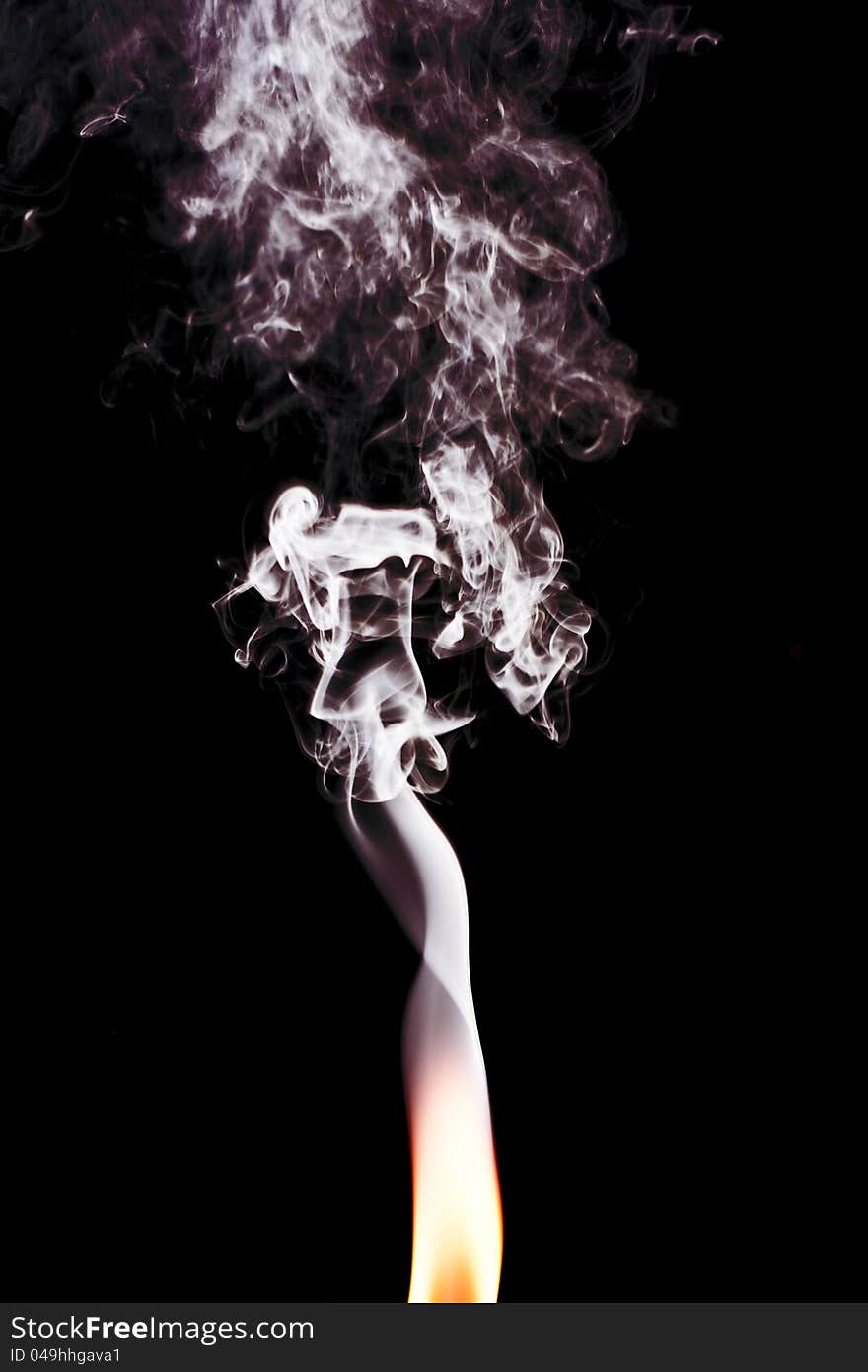 Flame Leading To Smoke