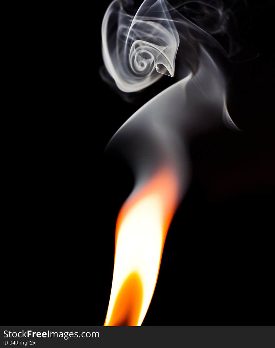 Swirls from the flame