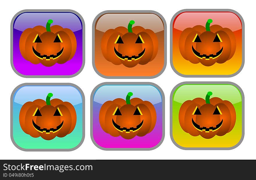 Halloween buttons