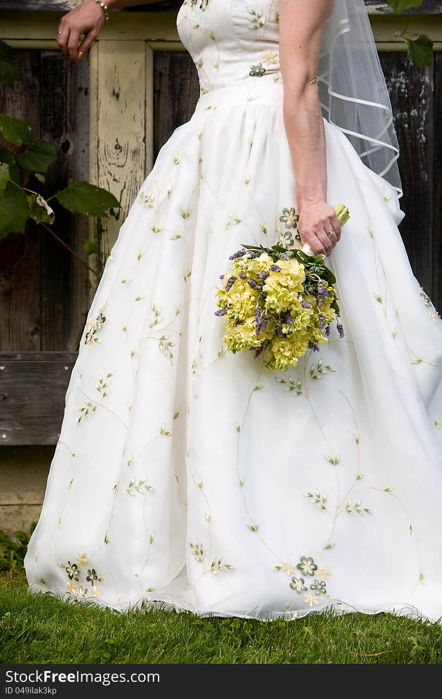 Wedding bouquet of flowers