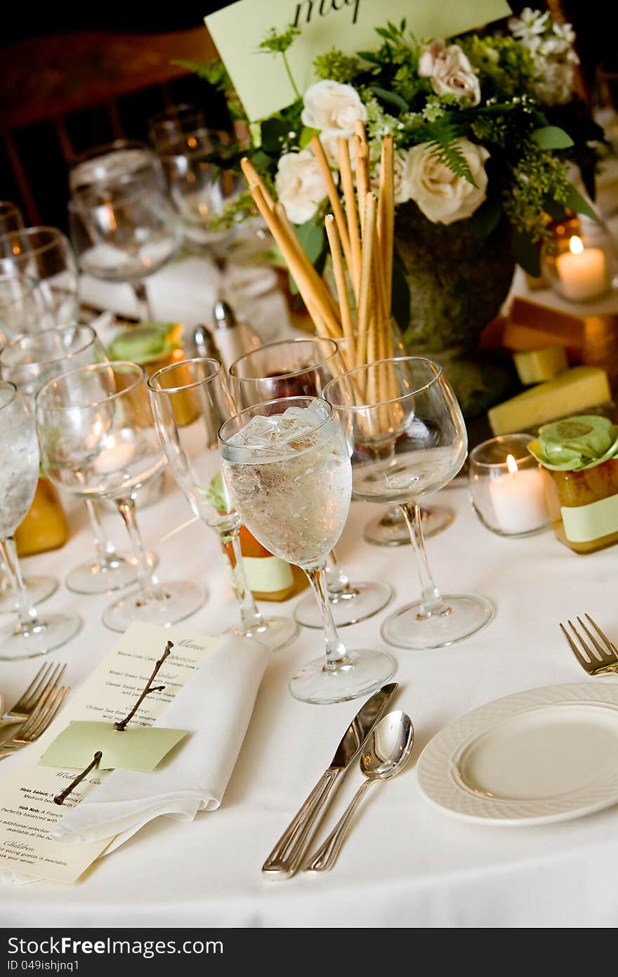 Wedding table details