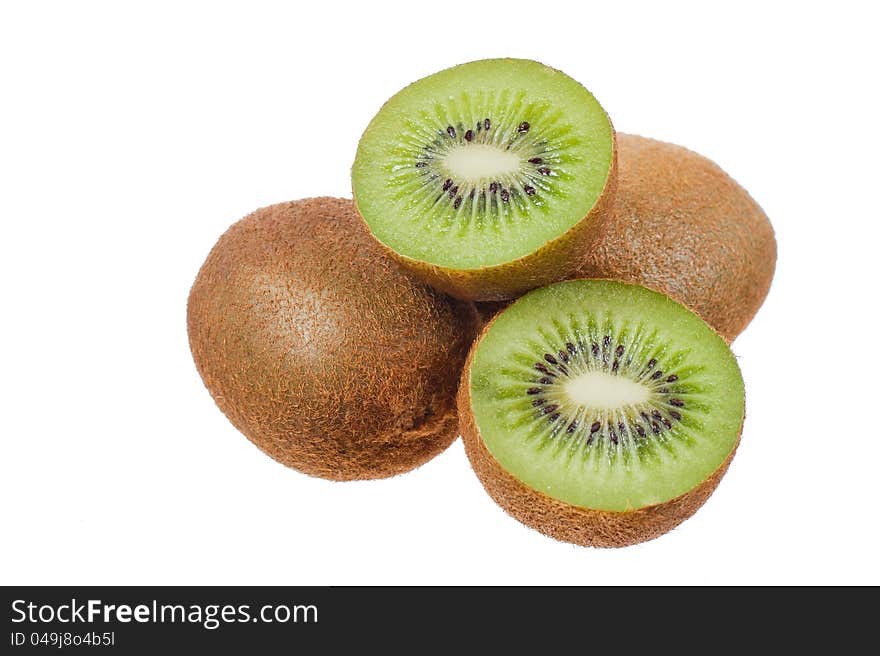 Kiwi on a white background