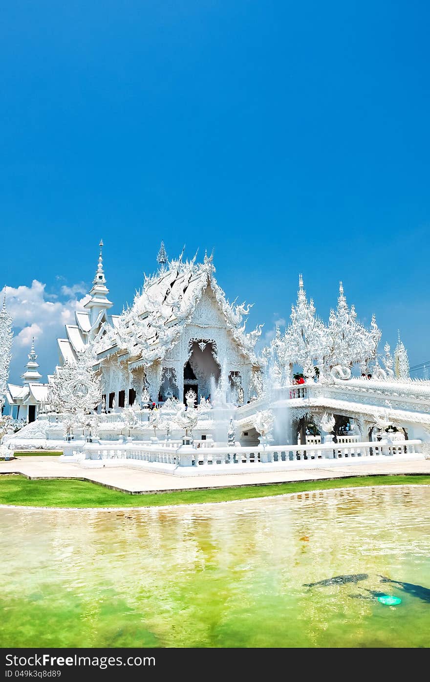 Travel  to Rong Khun temple at Chiang Rai Thailand. Travel  to Rong Khun temple at Chiang Rai Thailand