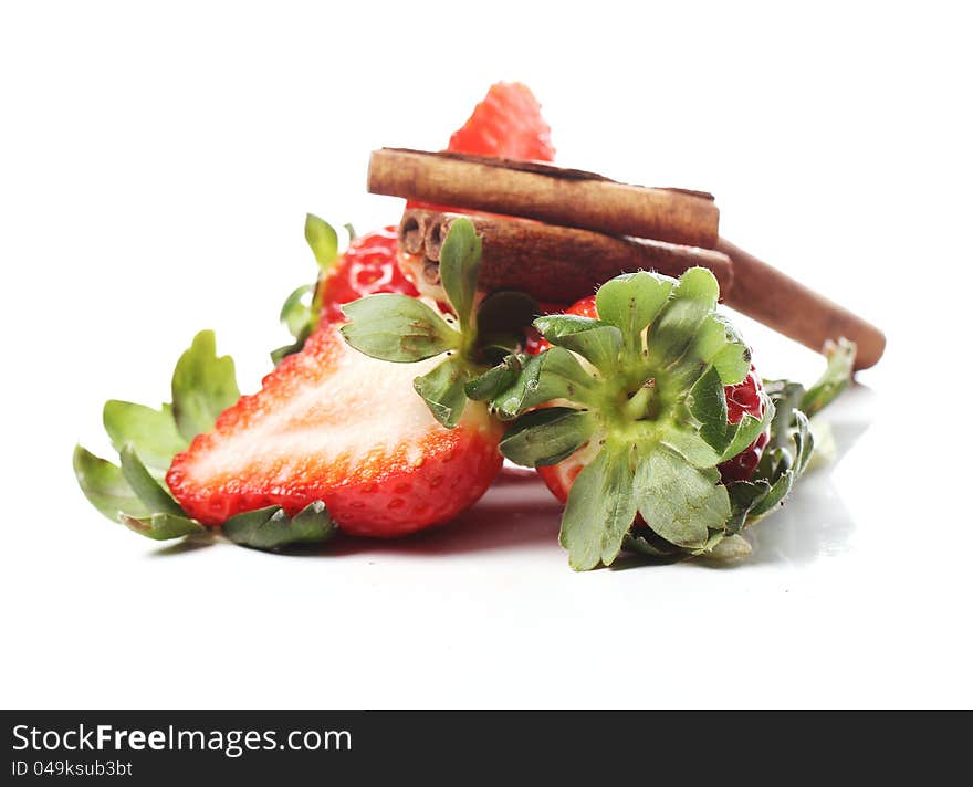 Close up of fresh strawberry