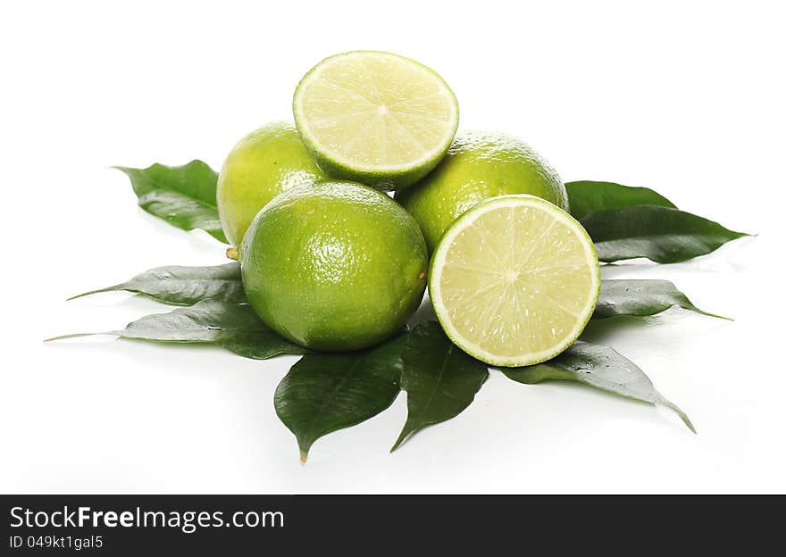 Close up of fresh limes