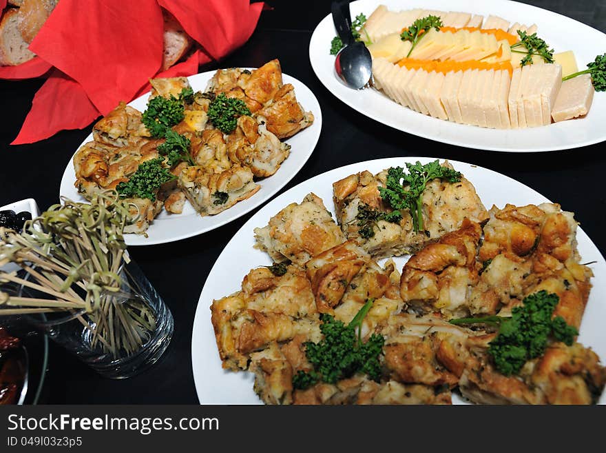 Appetizer for wine tasting, events