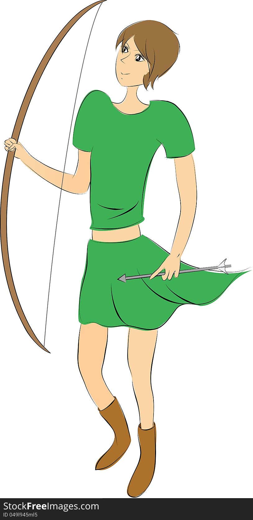 Female archer