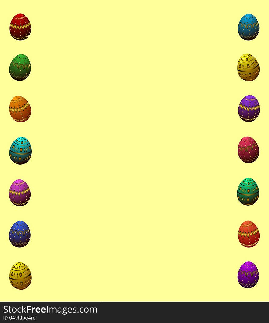 Easter Egg Border