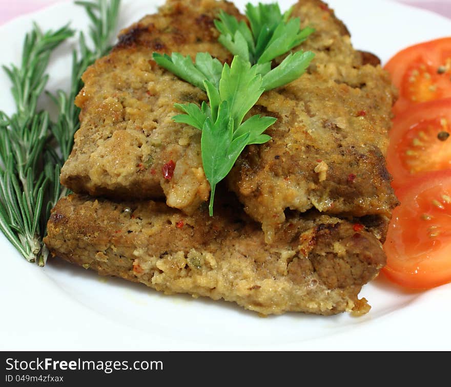 It is marinated with spiced pork loin roast. It is marinated with spiced pork loin roast