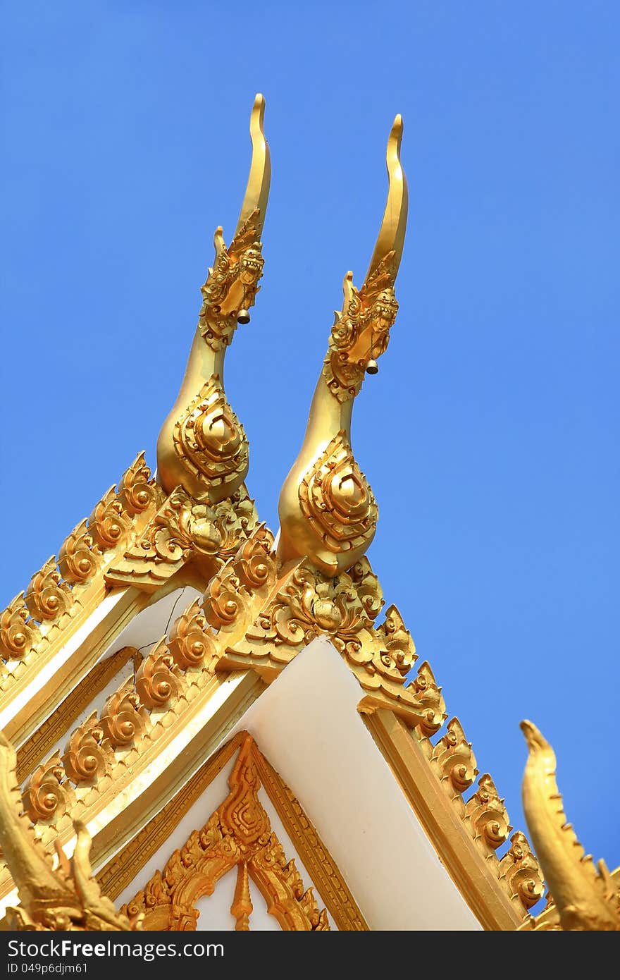 Traditional thai style roof temple image. Traditional thai style roof temple image