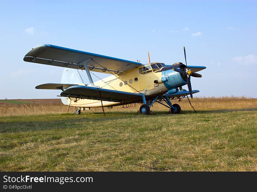 Big agricultural and extinguishing airplane. Big agricultural and extinguishing airplane