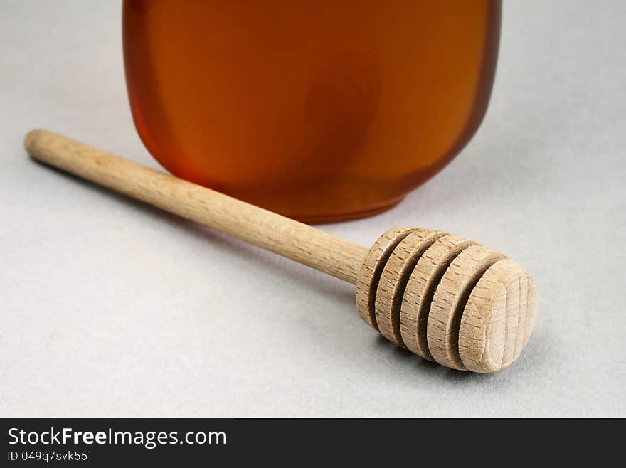 Wooden honey stick