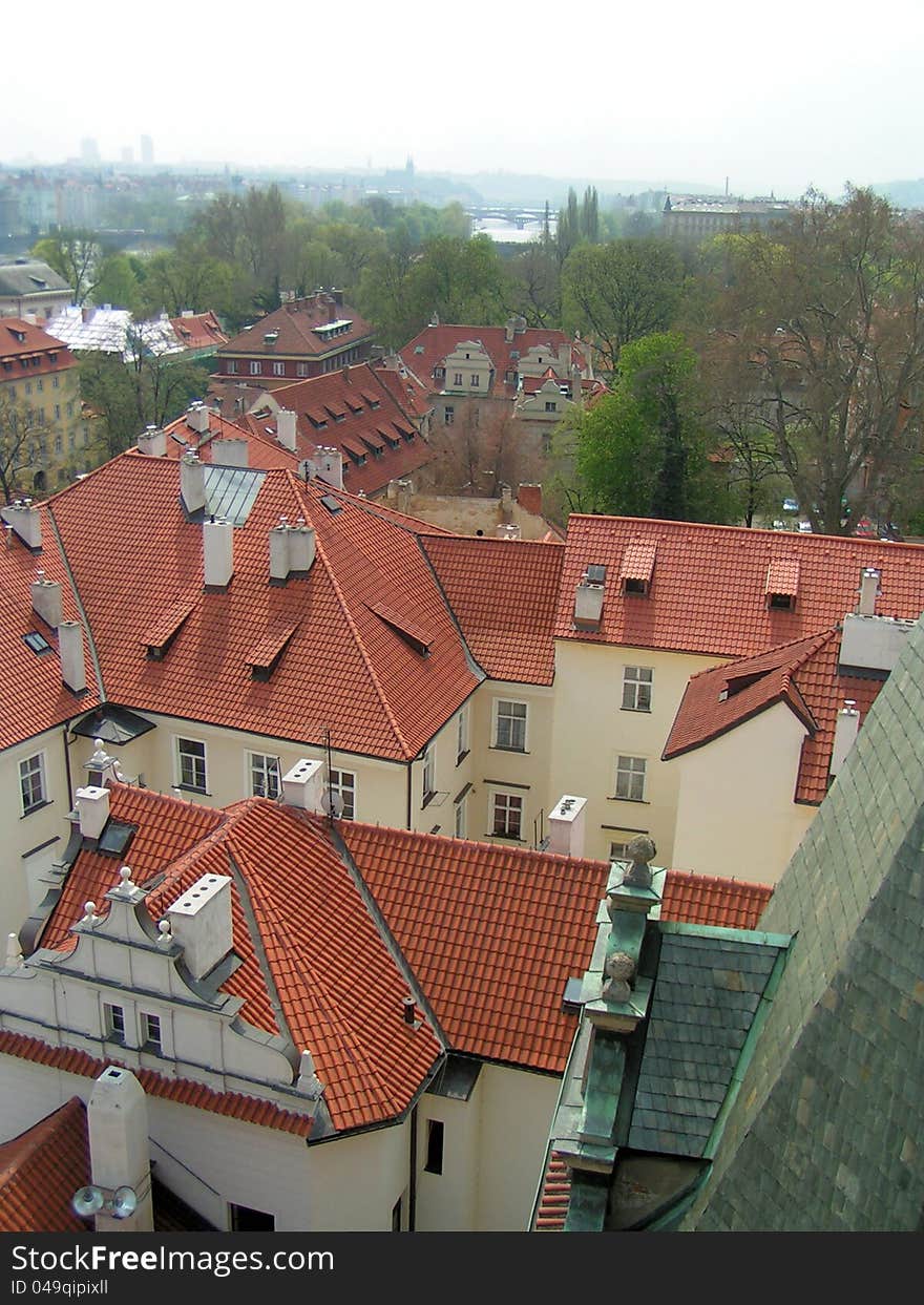 Prague Tiled Rooftops