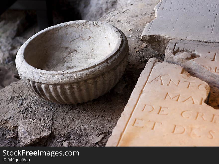 Ancient letters and stone inscription France Culture. Ancient letters and stone inscription France Culture.