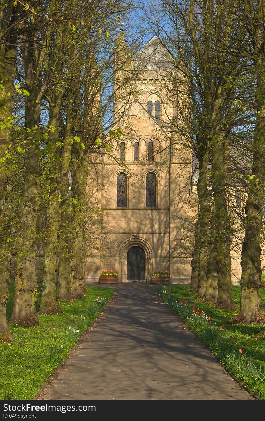 Small church in Morpeth, UK with scenic grounds. Small church in Morpeth, UK with scenic grounds