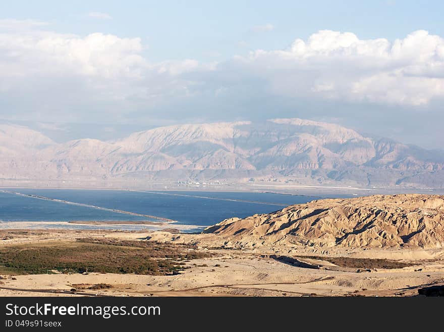 Stone desert landscape in israel travel adventure