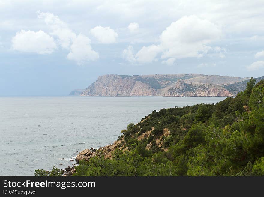 Rocky coastline (Inzhir reserve, Crimea, Ukraine)