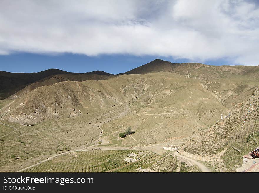 The foothills of Tibet