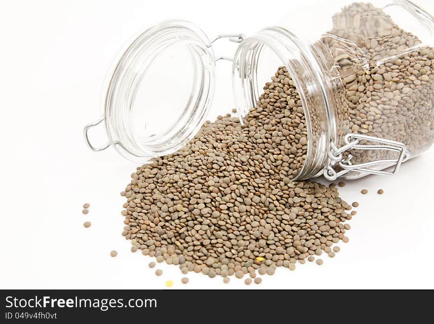 Raw lentils