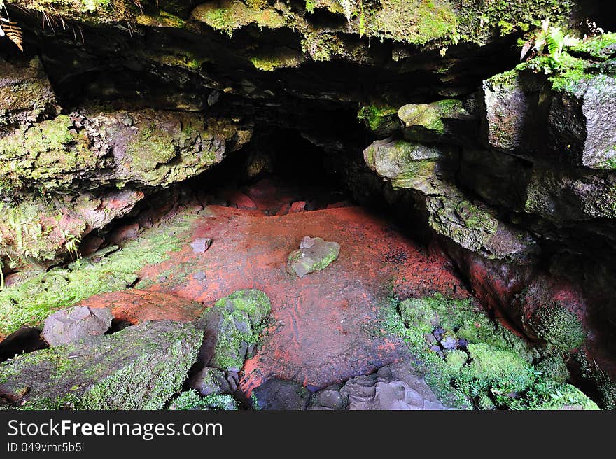 Entrance to Lava Tubes, Kaumana Caves Contry Park