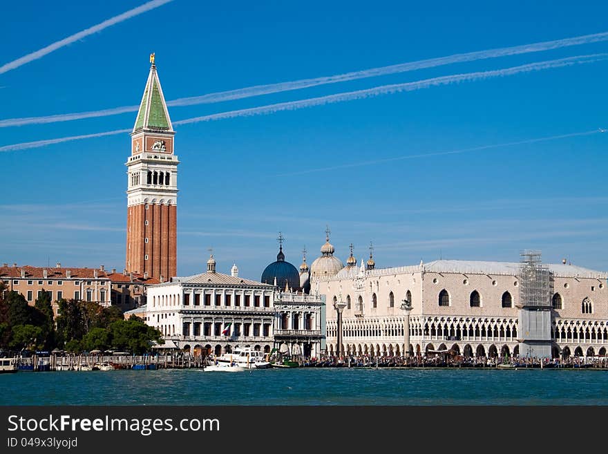 Venice city, Italy. View from the water. Venice city, Italy. View from the water