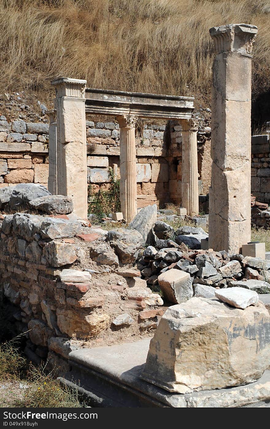 Piece of Ancient Ruins in Ephesus