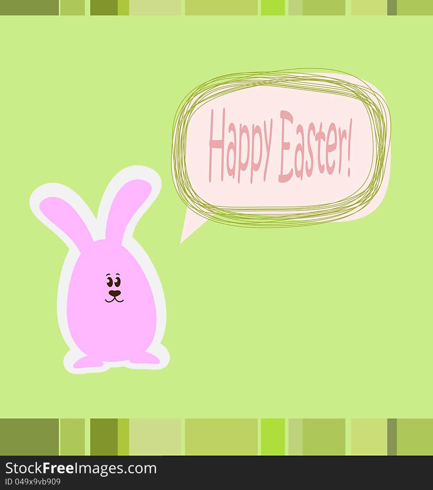 Happy Easter card with space for your text