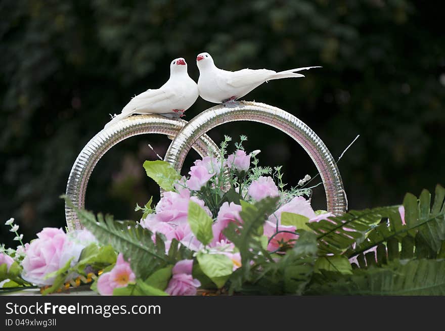 Wedding car decoration