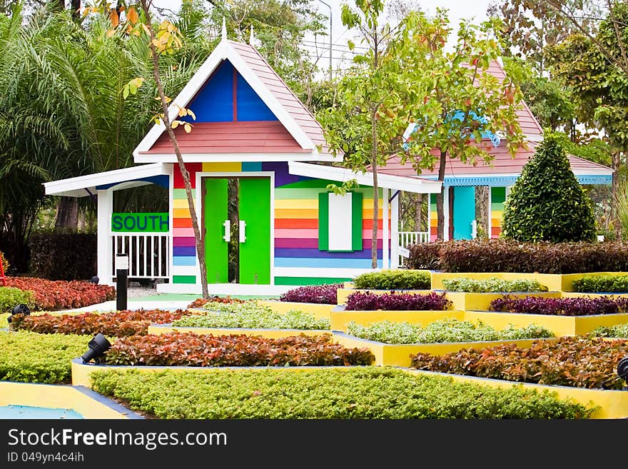 The colourfull home and garden is a very funny home