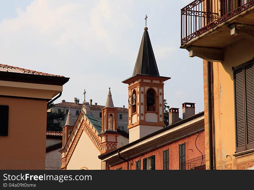 Church tower of Menaggio, Lake Como