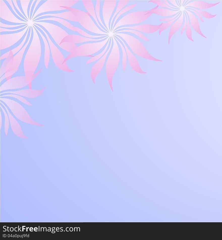 Background with flowers